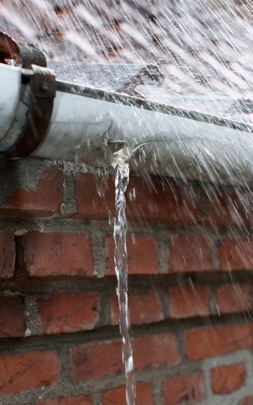 Gutter leaking