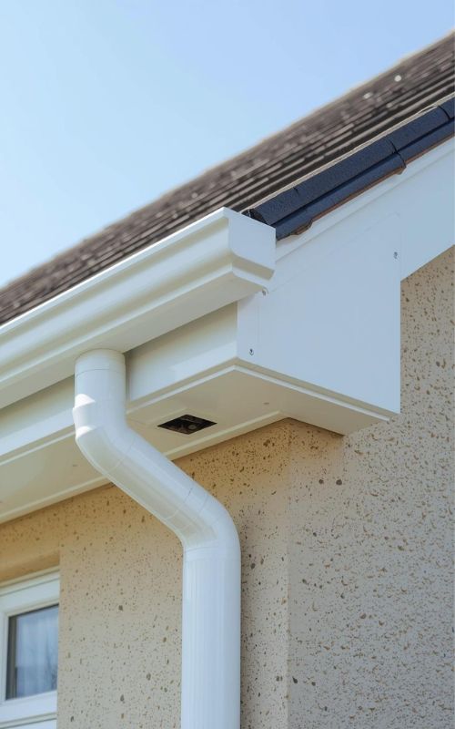 New gutters installed