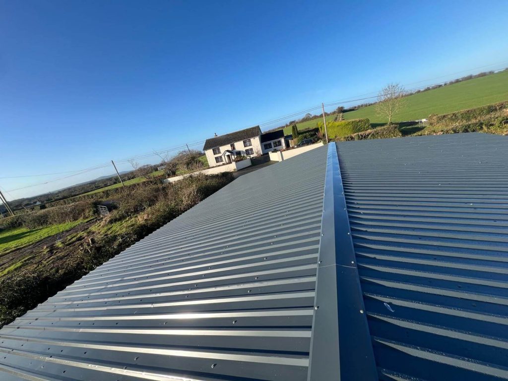 metal roof installation