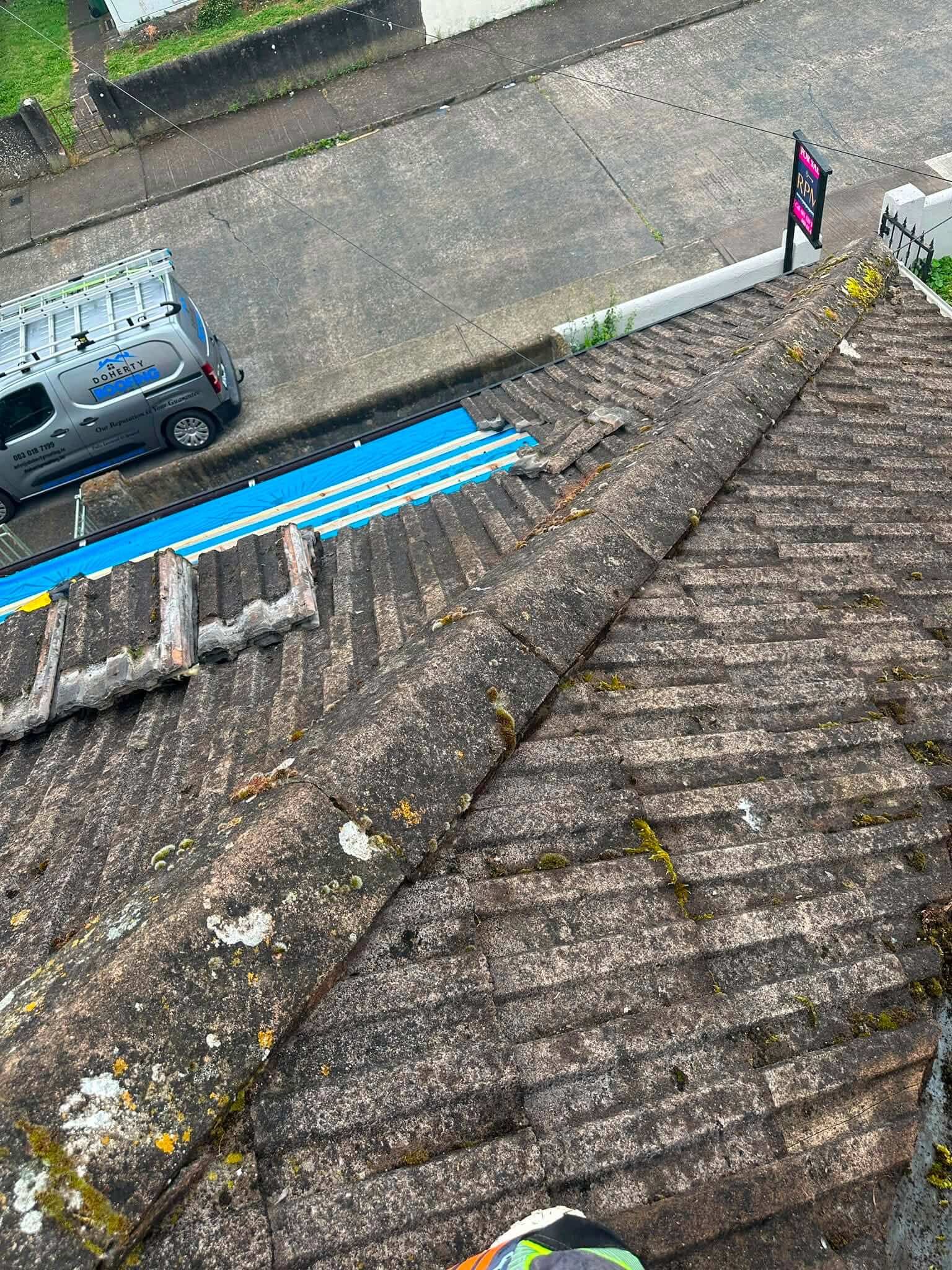 roof tiles before
